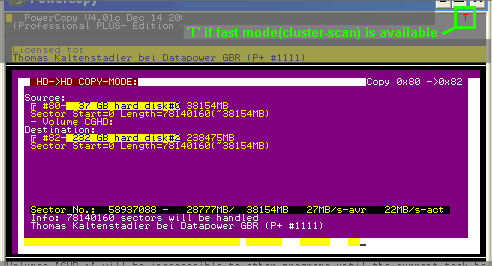 current copy progress dialog